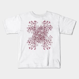 Fire Ant Colony Pattern White Kids T-Shirt